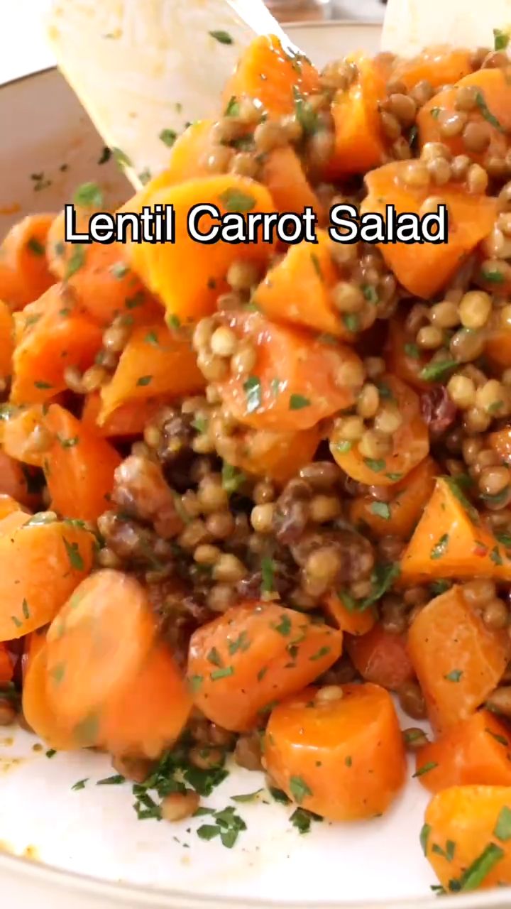 Looking for a healthy and hearty salad? This Lentil Carrot S
