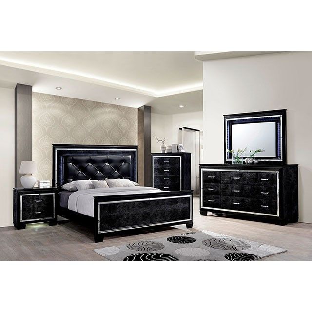 Bellanova Queen Bed Collection CM7979BK-Q for $665 Descripti