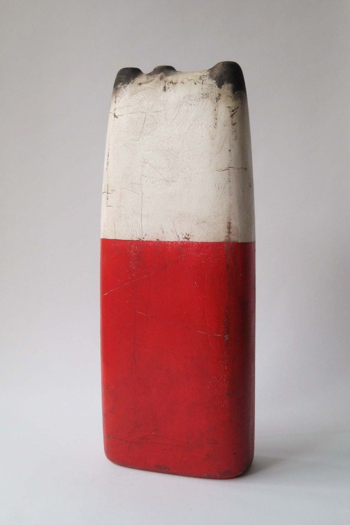 Untitled #409 By Jay Kelly wood, gesso, acrylic, 10 ¼ x 4 x 
