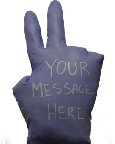 Send A Message On A Glove Peace Sign http://gloveship.com  #