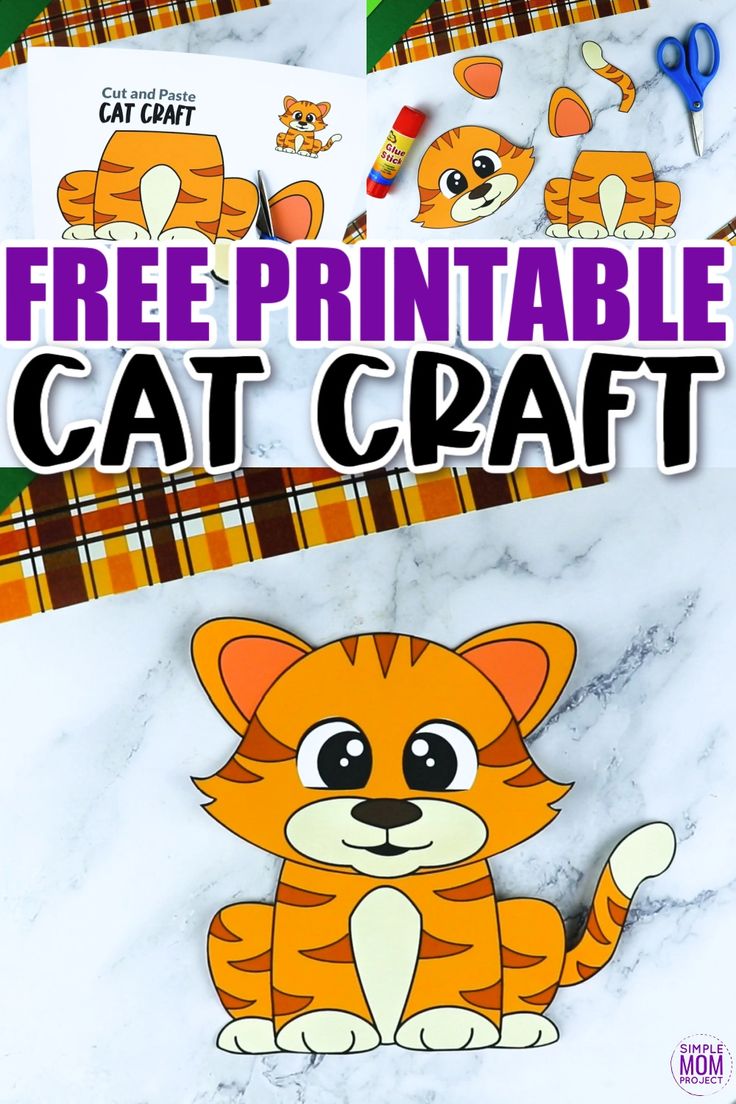 Free Printable Cat Craft Template - Simple Mom Project