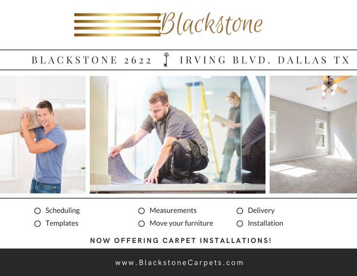 Blackstone Carpets now provides both installations and deliv