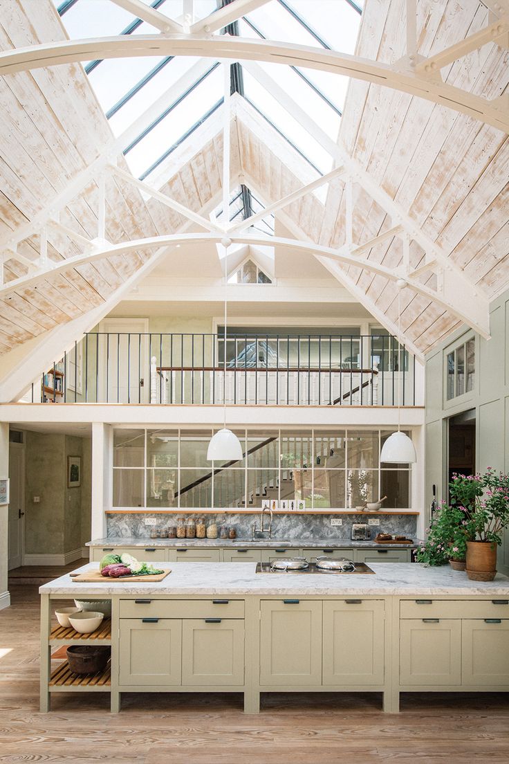 A transformed Victorian-era salt shed. Simple kitchen design
