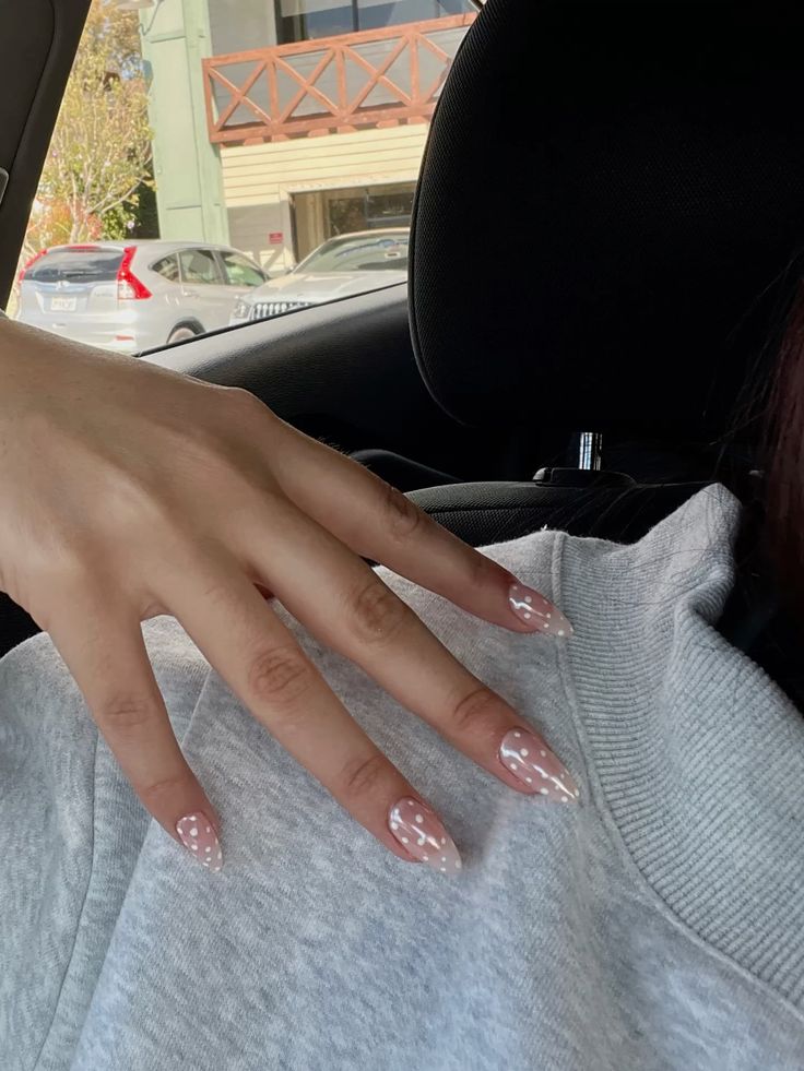 white polka dot with chrome