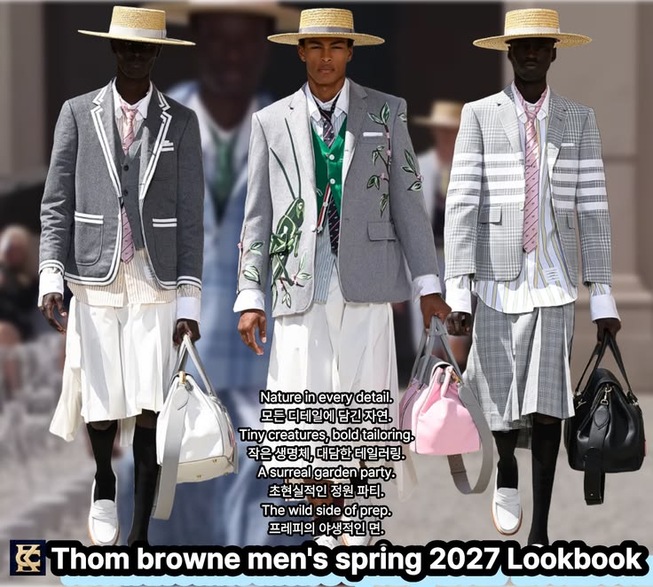 [Men’s Fashion Trends 2027] 
Thom Browne SS2027｜American Pre