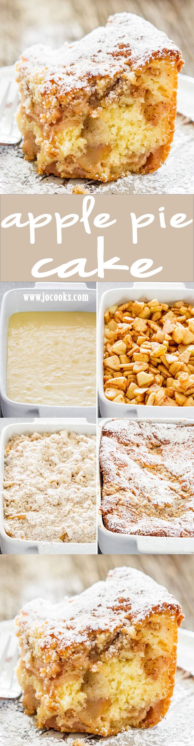 Apple Pie Cake - Is it pie or is it cake? It's both! For tho