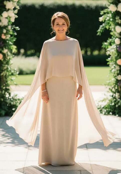 Plus Size Chiffon Mother of Bride/Groom Dress Evening Formal