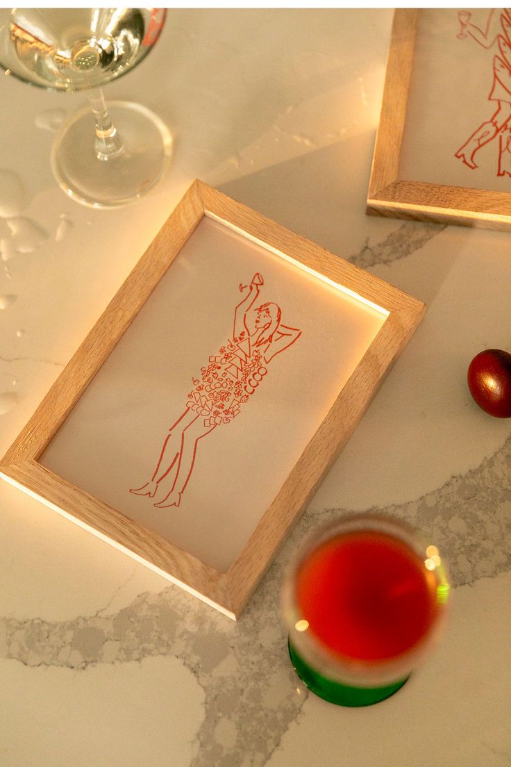 This “Miss Charcuterie” mini art print adds a touch of charm