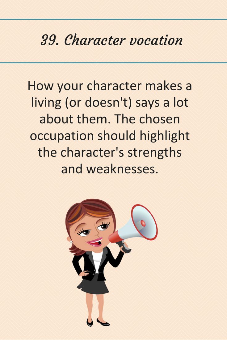 39: Character vocation.
