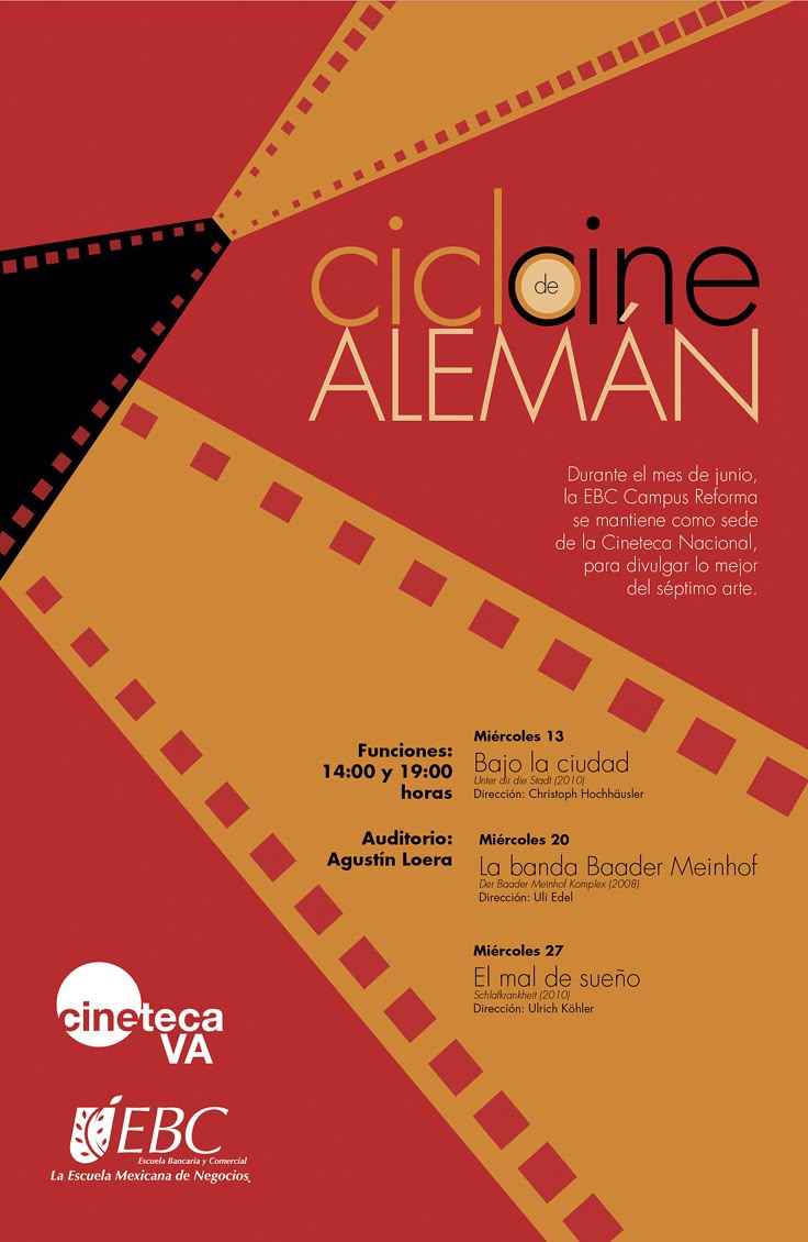 Ciclo de cine Alemán en #CampusReforma, sede de la Cineteca 
