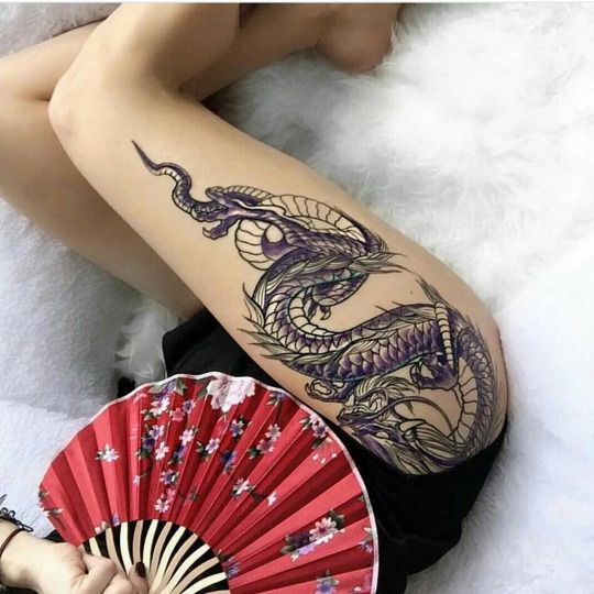 Hot Dragon Tattoos For Girls