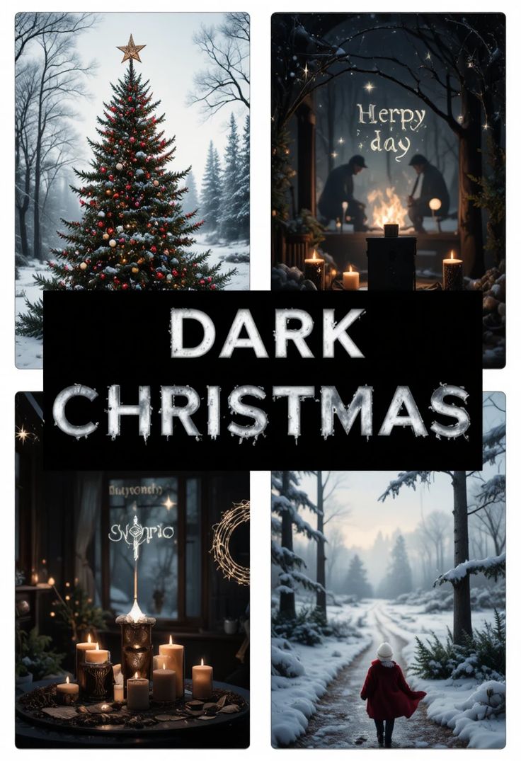 ry dark christmas aesthetic wallpaper iphone mixed with dark