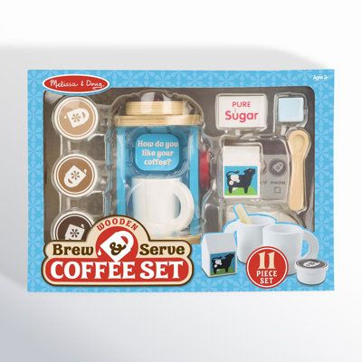 Pretend-play tea parties can now include coffee with this re