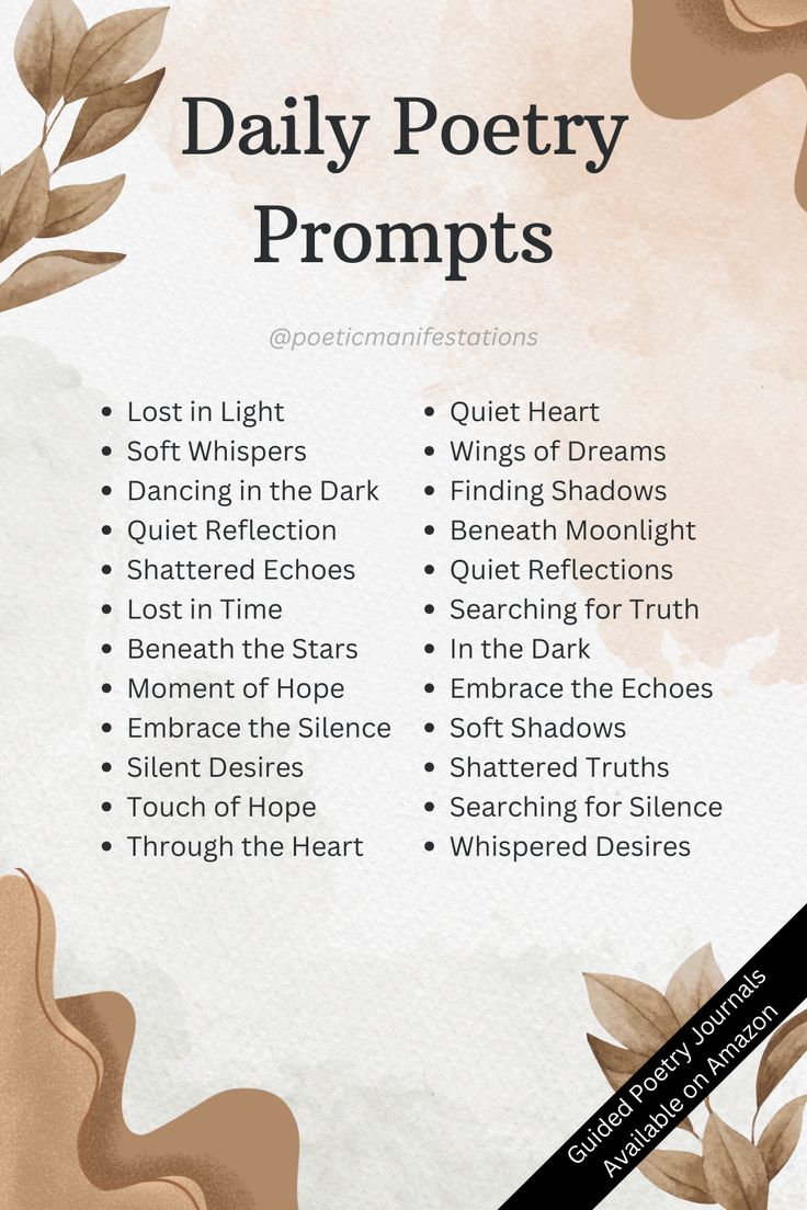 Enhance your creativity and mindfulness with guided poetry p