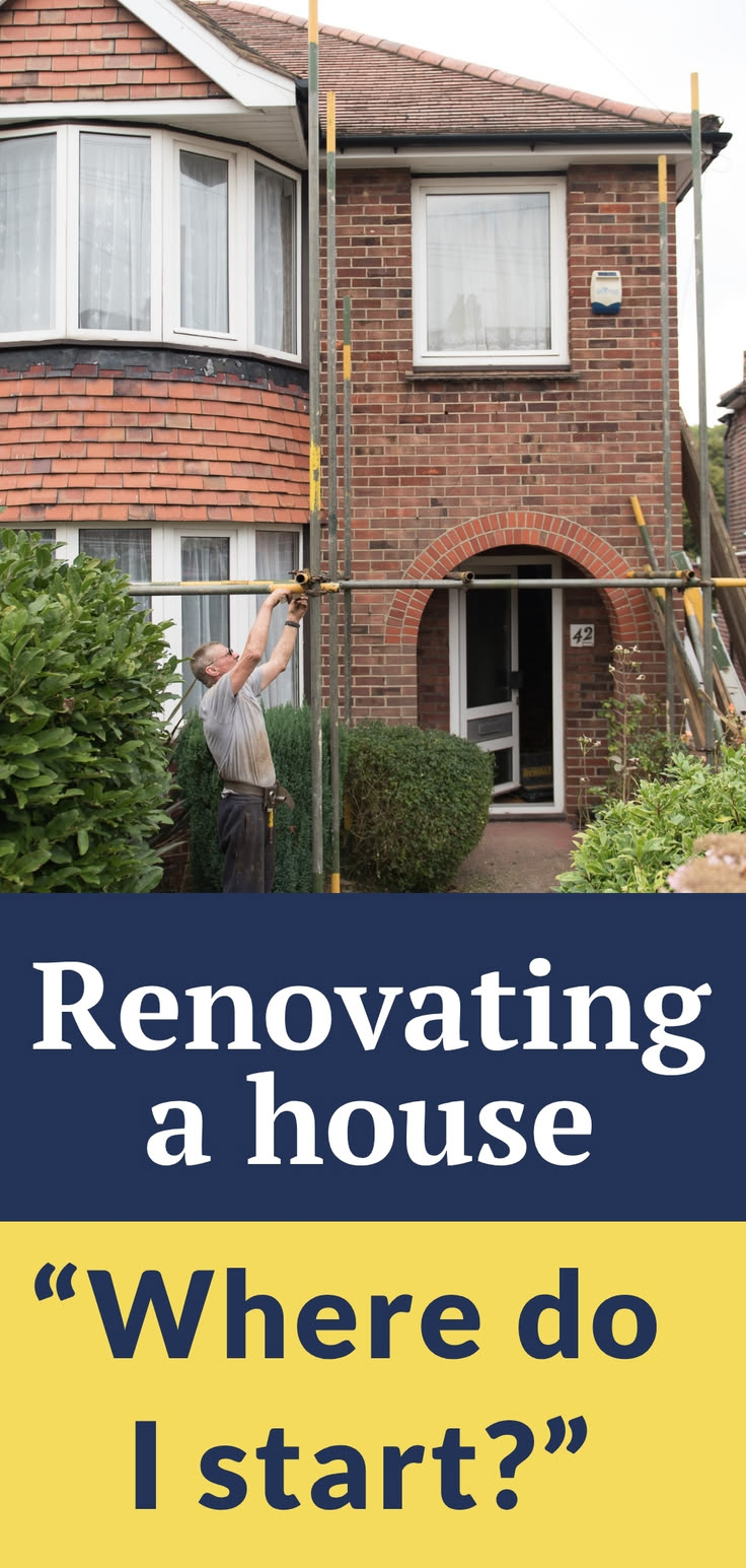 Learn how to renovate a house step by step with this complet