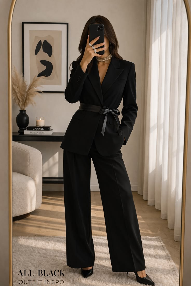 Elevate your style with this effortlessly chic all-black out