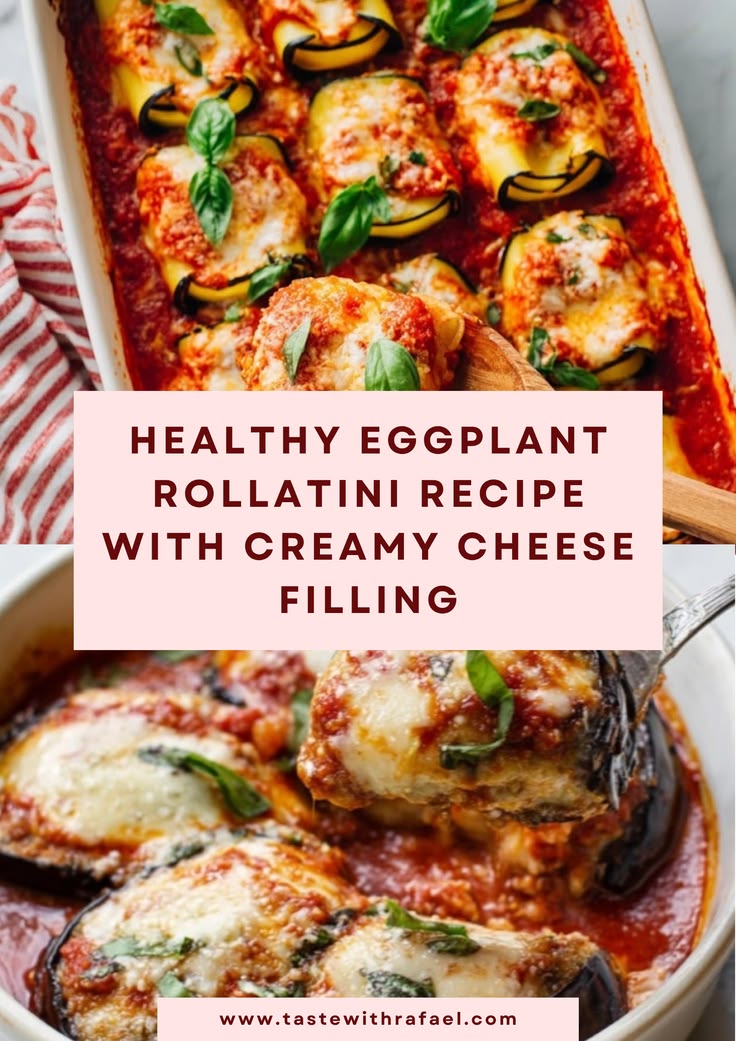 Discover this easy and healthy eggplant rollatini recipe pac