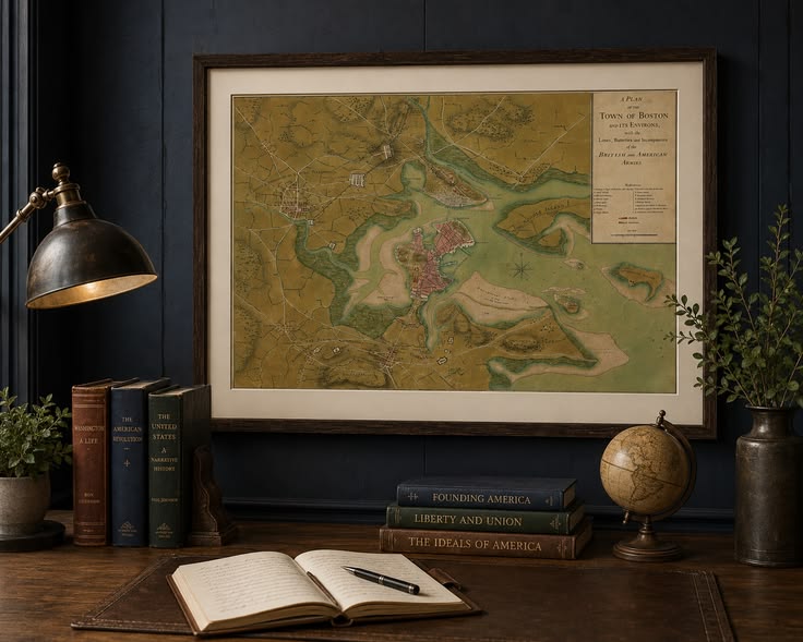 Historic 1776 Map - A Plan of The Town of Boston 

from $49.