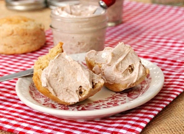 Cinnamon Toast Apple Butter on Biscuit