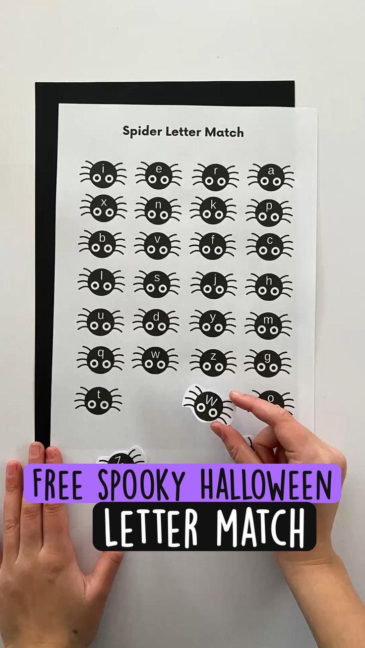 Difficulty: Easy

 

Materials
 • Free Printable Spooky Lett
