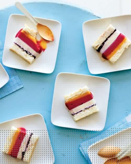 Striped Ice Cream Cake #summer #recipe