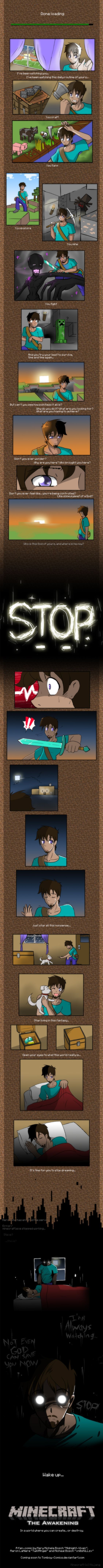 Minecraft Comic of the legend of HEROBRINE: