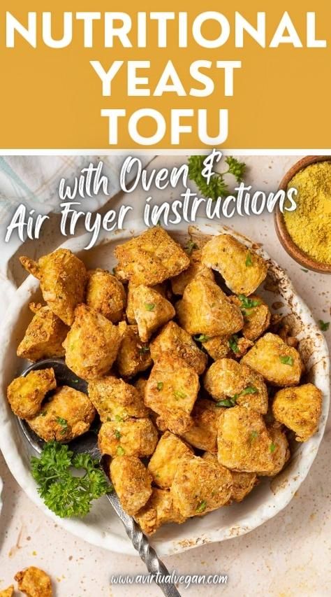 The most delicious, crispy and golden Nutritional Yeast Tofu