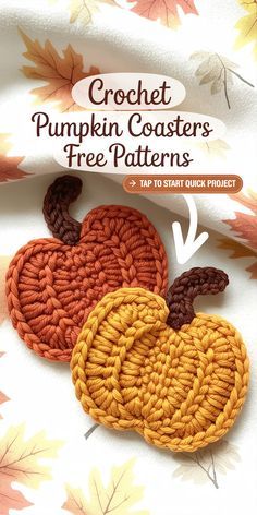 Discover 16 unique and creative pumpkin coaster crochet patt