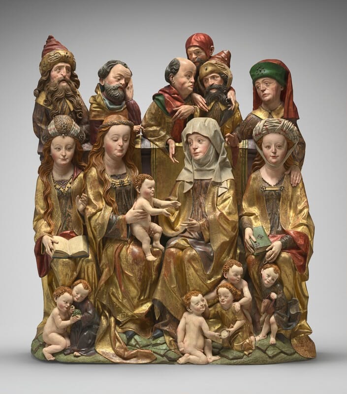 The Holy Kinship by South German 15th Century, Swabian 15th 