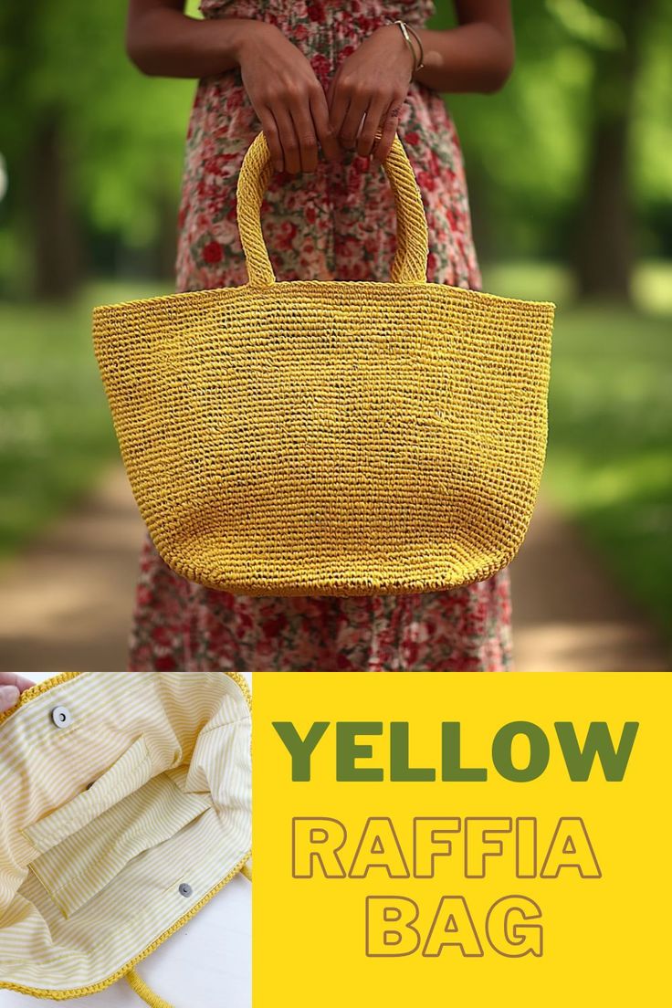 With our yellow crochet bag summer certainly will be bright!