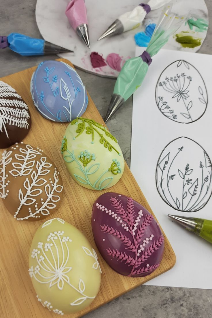 Make and design your own botanical themed chocolate eggs thi