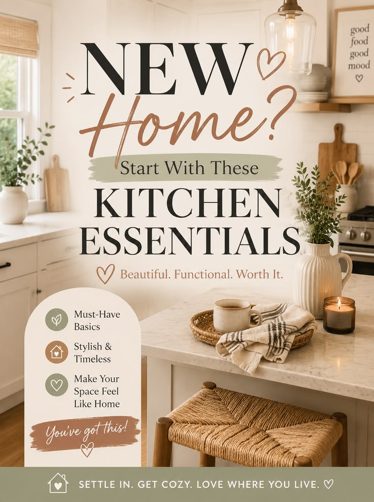 Moving into a new home? 🏡 Start your kitchen off right with 