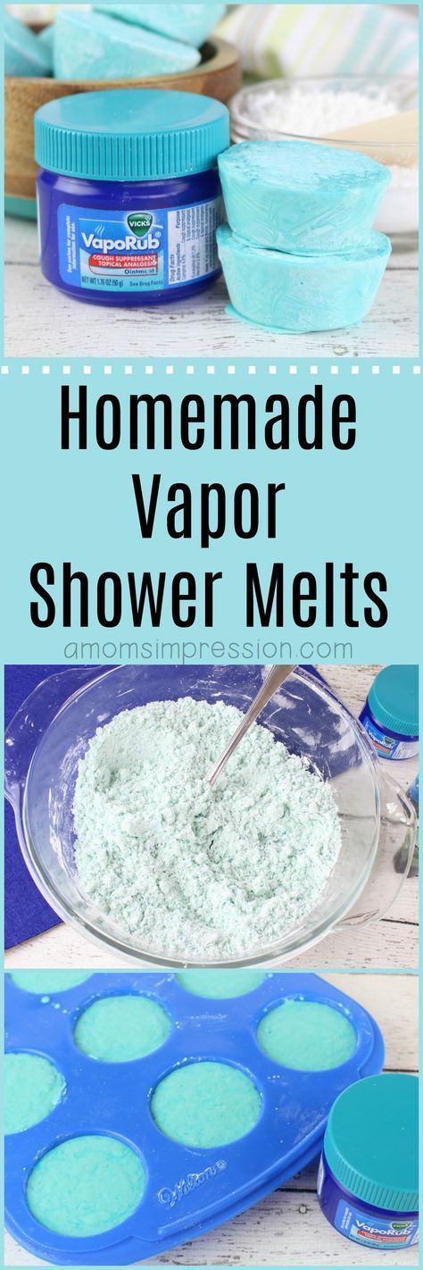 How to make your own vapor melts for the shower.