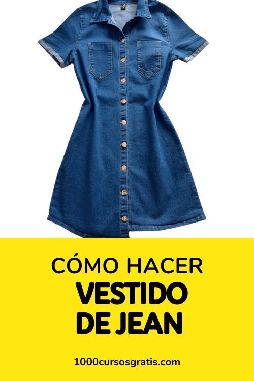 ¿Quieres aprender a confeccionar un vestido de jean fácil?✔️