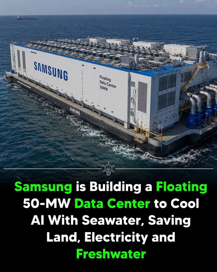 Samsung Develops 50-MW Offshore Floating Data Center for AI