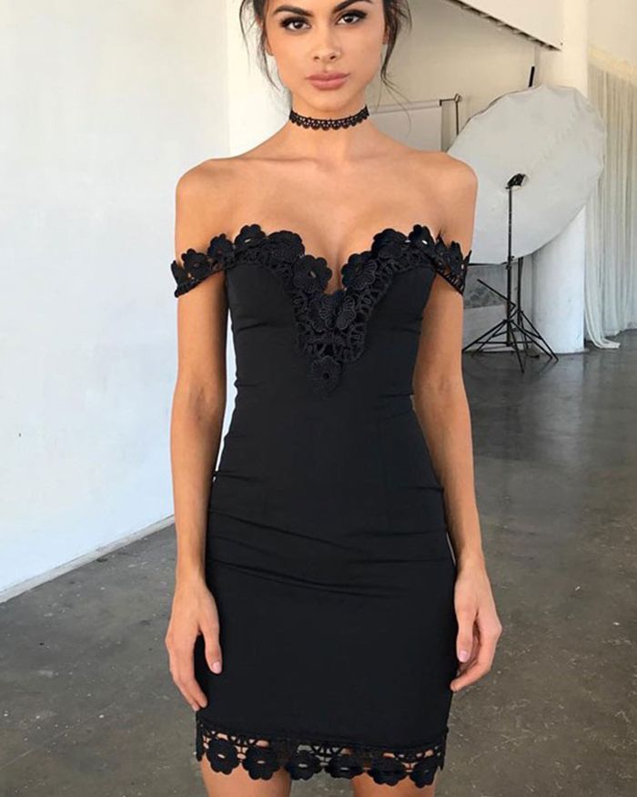 off the shoulder tight homecoming dress, tight black club dr
