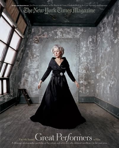 Helen Mirren photographed for New York Times Magazine by Dan