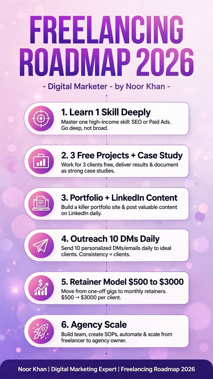 Start your freelancing journey with a clear step-by-step roa