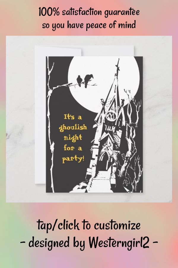 Haunted House Halloween Party Invitation - tap, personalize,