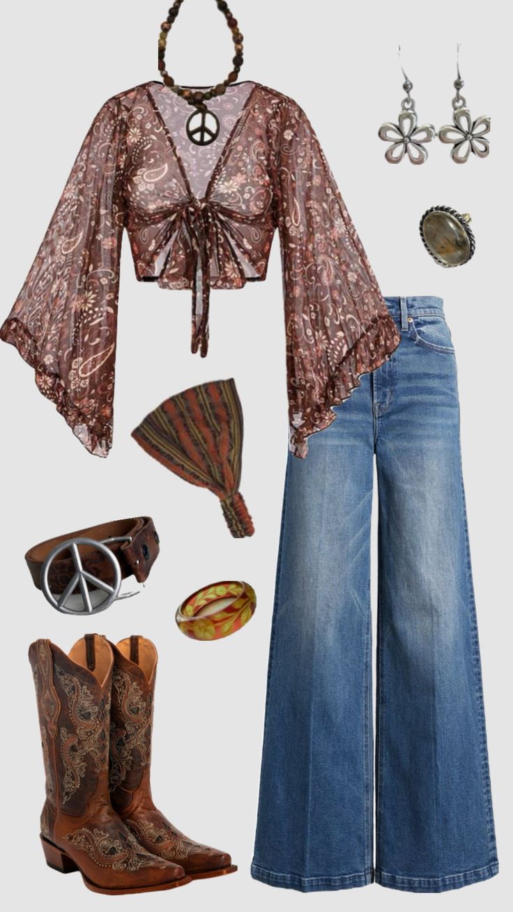 70s inspired outfit #70s #hippie #boho