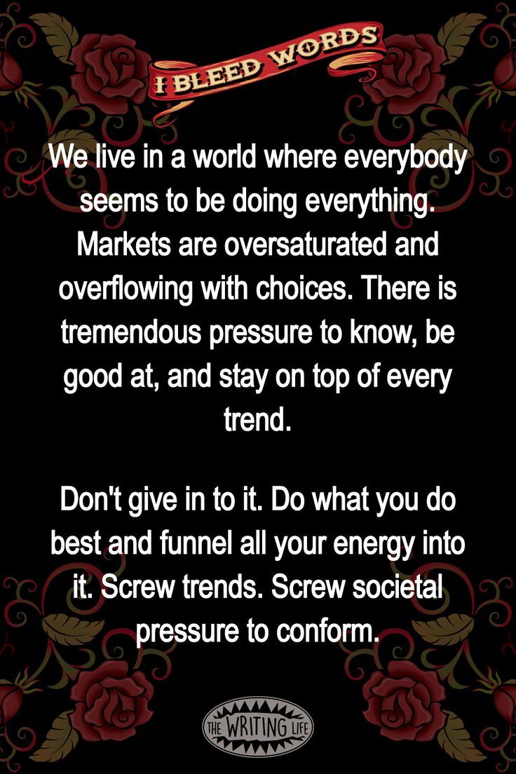 We live in a world where everybody seems to be doing everyth