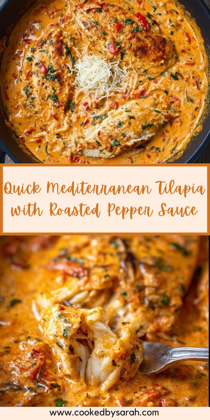 Discover this smoky, vibrant Mediterranean recipe: tilapia i