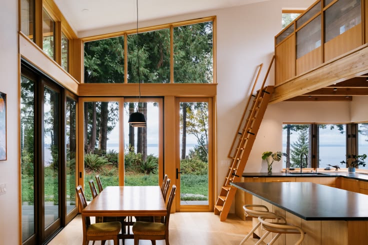 A Forest Home Framing Views of the Pacific Northwest
