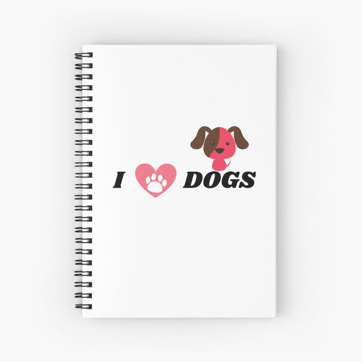 "Kawaii I love dogs" Spiral Notebook by Magic-world | Redbub