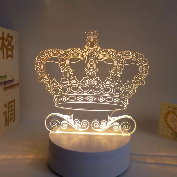 3D LED Night Light  MD-060皇冠