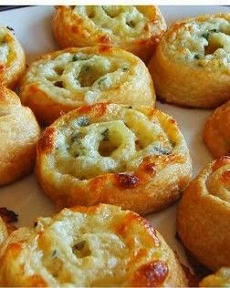 Easy Three Cheese Pinwheel Appetisers ~ The easiest appetise