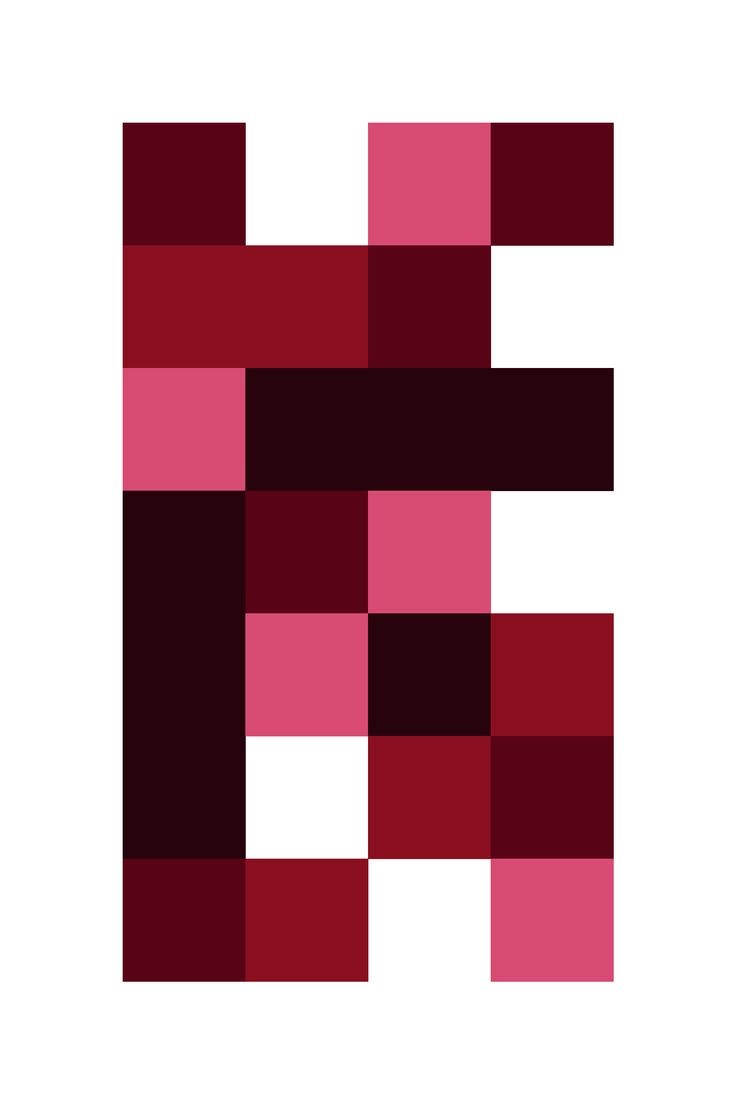 A set of dark squares on a rectangular background with multi