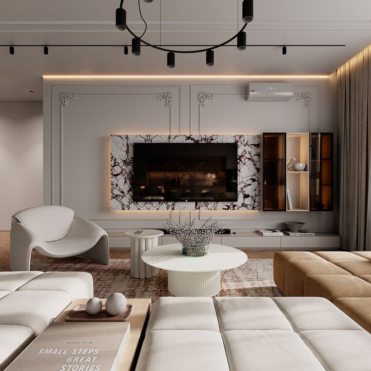 Prestigious bright apartment in minimalist style на Behance