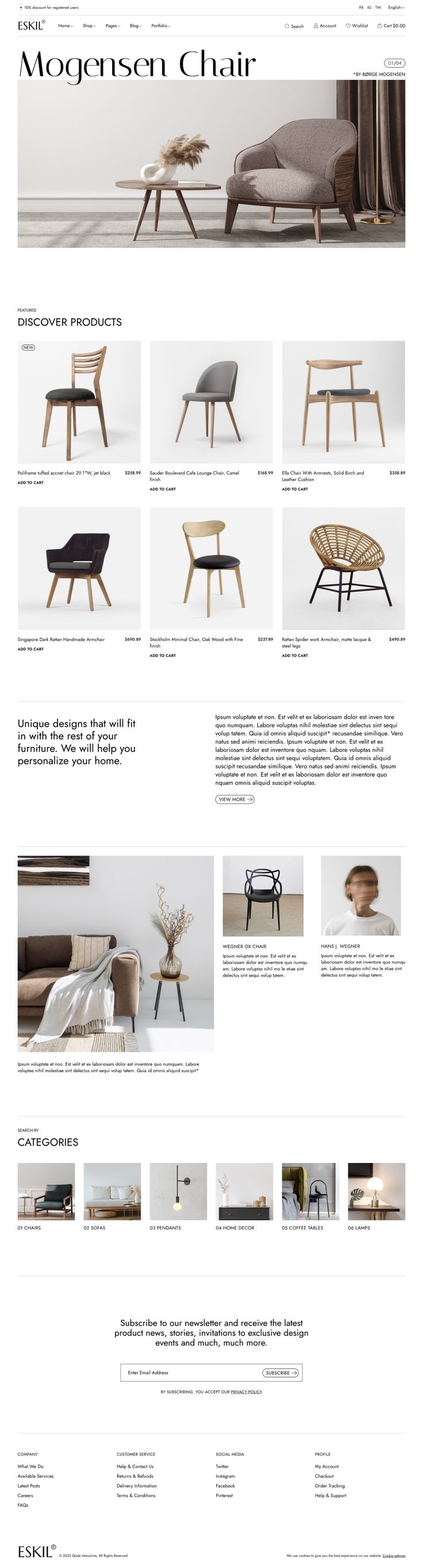 Eskil is more than just a theme; it's your digital showroom,