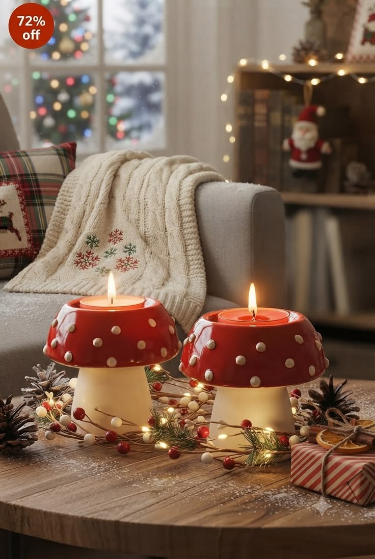 Tealight Candle Holder 🍄🕯️✨
To elevate your Christmas Decor 